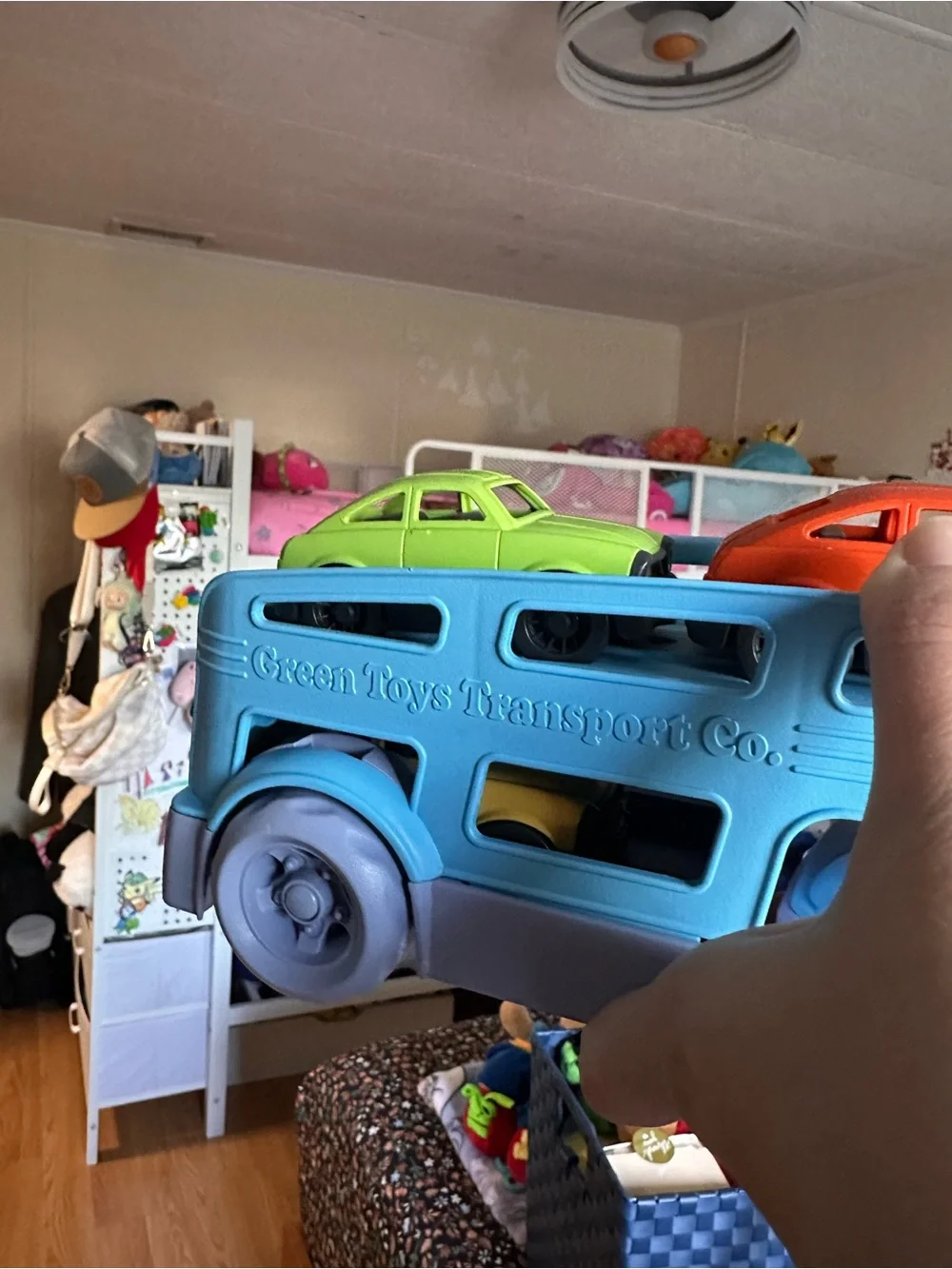 Green Toys Car Carrier with 3 Mini Cars - 100% Recycled Plastic